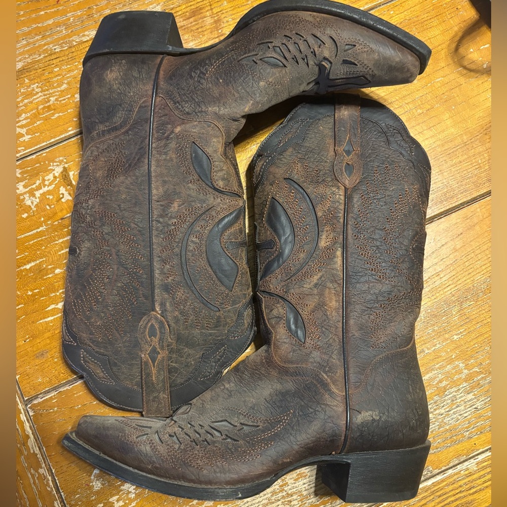 J.B. Dillon Brown Western Boots